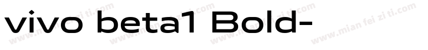 vivo beta1 Bold字体转换